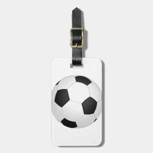 Etiqueta De Bagagem bola de futebol gráfica