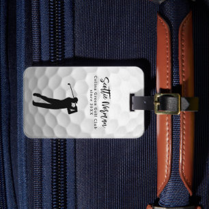 Etiqueta De Bagagem Bola de Golfe com Nome Personalizado