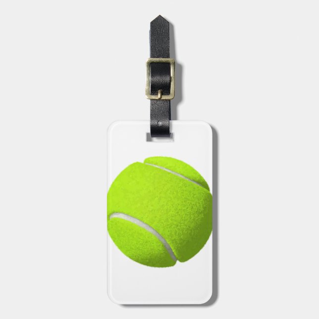 Etiqueta De Bagagem Bola de Tênis (Frente Vertical)