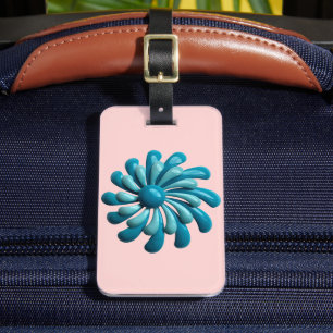 Etiqueta De Bagagem Bold MOD Atomic Daisy - Meio século Moderno Retro