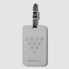 Etiqueta De Bagagem Boliche Personalizada De 10 Pinos Para Esporte