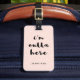 Etiqueta De Bagagem Bolinhas de cor-de-rosa suave para Viagem | Estou  (Front Insitu 2)