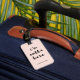 Etiqueta De Bagagem Bolinhas de cor-de-rosa suave para Viagem | Estou  (Front Insitu 1)