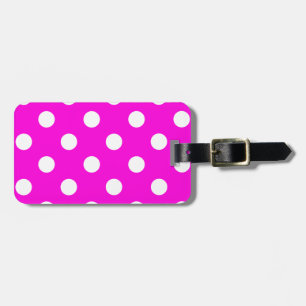 Etiqueta De Bagagem Bolinhas magenta #FF00DC