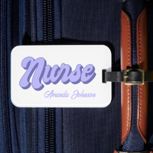 Etiqueta De Bagagem Bolsa com compartimento para cartão retrô personal