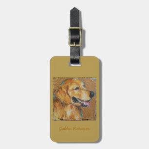 Etiqueta De Bagagem Bolsa do golden retriever, Tag da bagagem ou