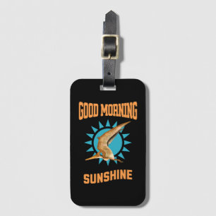 Etiqueta De Bagagem Bom dia Sunshine Pterodactyl Dino