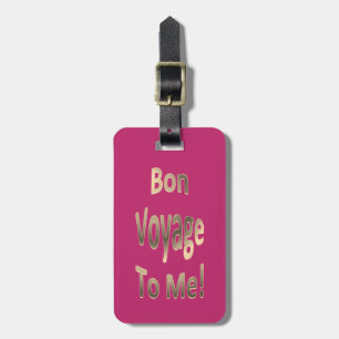 Etiqueta De Bagagem Bon voyage a MIM 02 personalizado