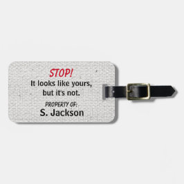 Etiqueta De Bagagem Bonita e Engraçada