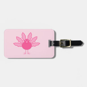 Etiqueta De Bagagem Bonito Bebê Rosa, Ação de Graças Personalizada Tur