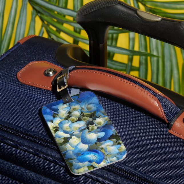 Etiqueta De Bagagem Bonito Hydrangea Floral (Frente Insitu 1)