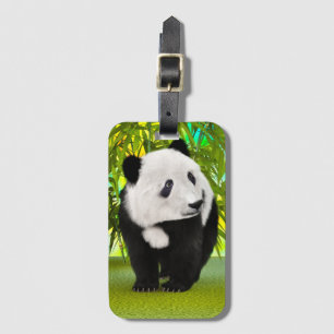 Etiqueta De Bagagem Bonito Urso de Panda Kawaii Amante de os animais p