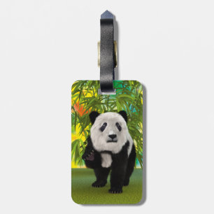 Etiqueta De Bagagem Bonito Urso de Panda Kawaii Amante de os animais p