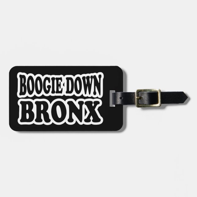 Etiqueta De Bagagem Boogie Down Bronx, Nova Iorque (Frente Horizontal)