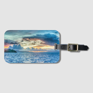 Etiqueta De Bagagem Bora Bora Sunset