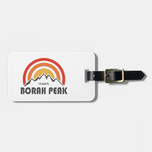 Etiqueta De Bagagem Borah Peak (Frente Horizontal)