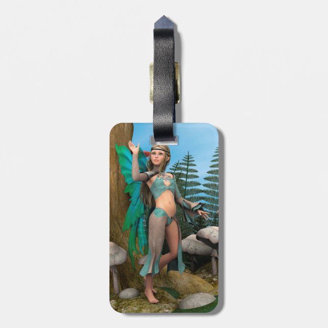 Etiqueta De Bagagem Borboleta de fada (Traseira Vertical)