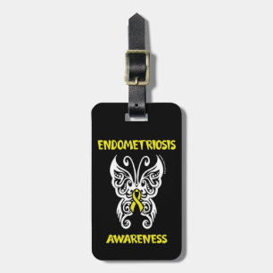 Etiqueta De Bagagem Borboleta/Tribal... Endometriose
