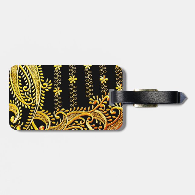 Etiqueta De Bagagem Bordado Árabe (Traseira Horizontal)