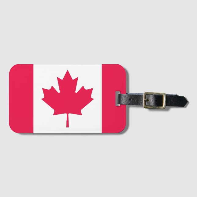 Etiqueta De Bagagem Bordo canadense (Frente Horizontal)