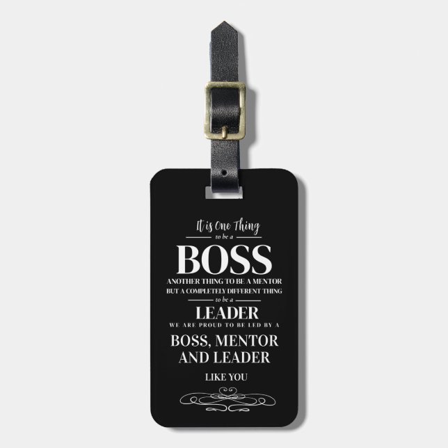 Etiqueta De Bagagem Boss appreciation week card  (Frente Vertical)