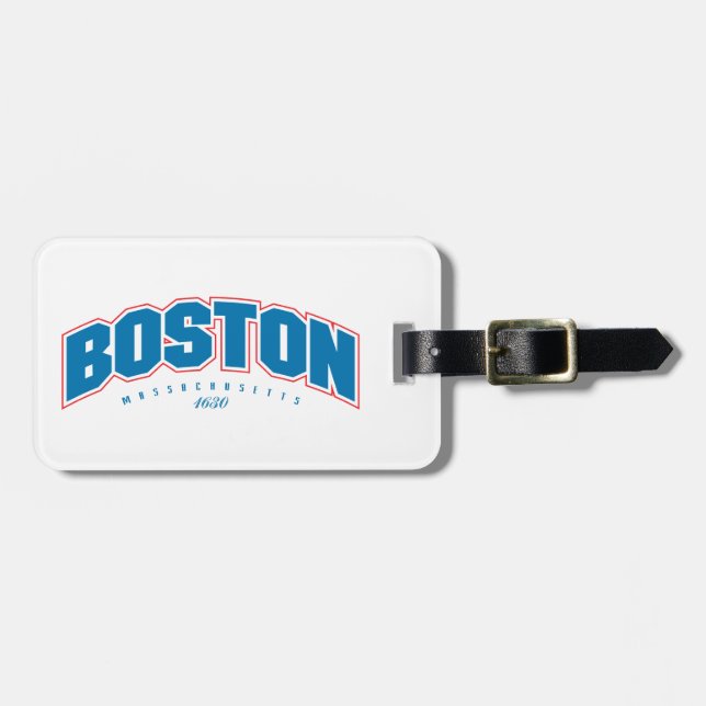 Etiqueta De Bagagem Boston 1630 (Frente Horizontal)