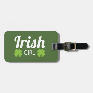 Etiqueta De Bagagem Branco irlandês da menina