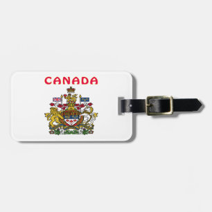 Etiqueta De Bagagem Brasão de Canadá
