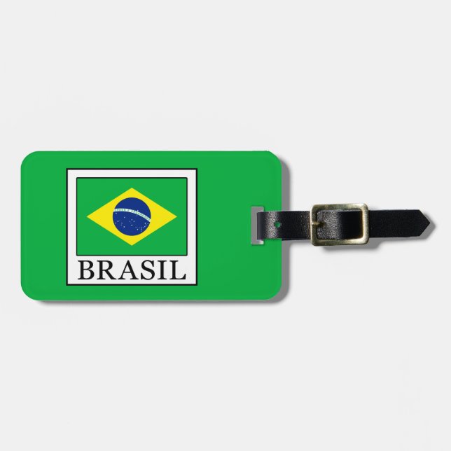 Etiqueta De Bagagem Brasil (Frente Horizontal)