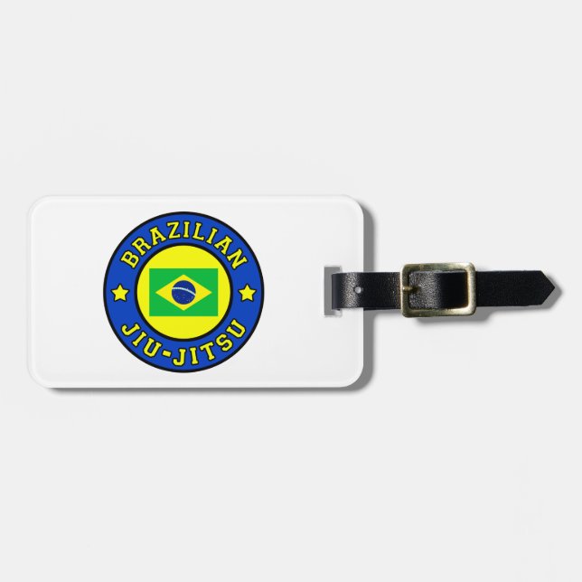 Etiqueta De Bagagem Brasileiro Jiu Jitsu (Frente Horizontal)