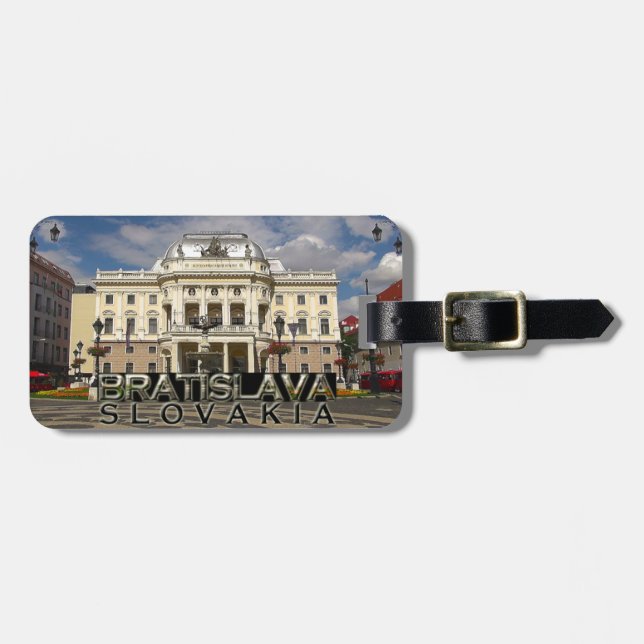 Etiqueta De Bagagem Bratislava (Frente Horizontal)