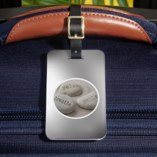 Etiqueta De Bagagem Breathe Relax Smile Luggage Tag