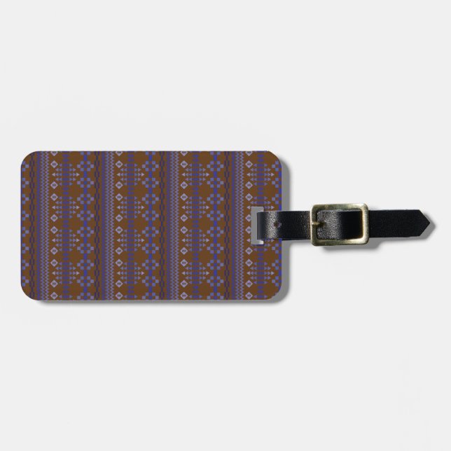 Etiqueta De Bagagem Brown Focus (Frente Horizontal)