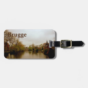 Etiqueta De Bagagem Bruges souvenir