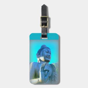 Etiqueta De Bagagem buda azul