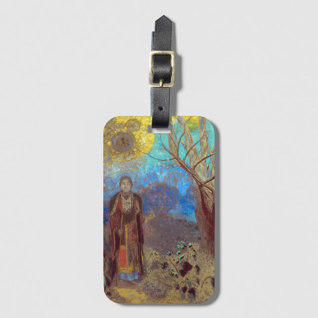 Etiqueta De Bagagem Buda | Odilon Redon | (Frente Vertical)