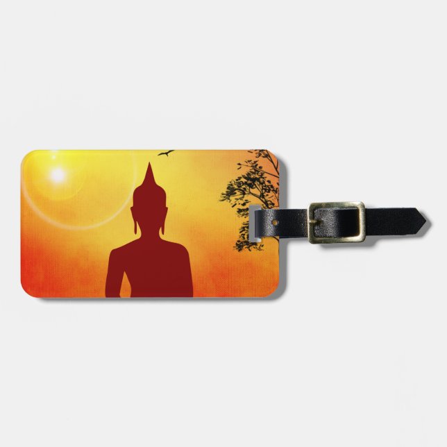 Etiqueta De Bagagem Buddha (Frente Horizontal)