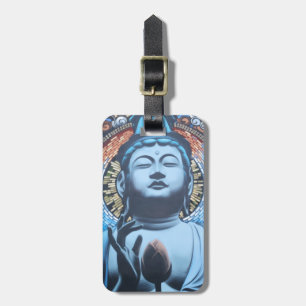 Etiqueta De Bagagem Buddha no azul