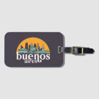 Buenos Aires Vintage City Skyline Cityscape Art
