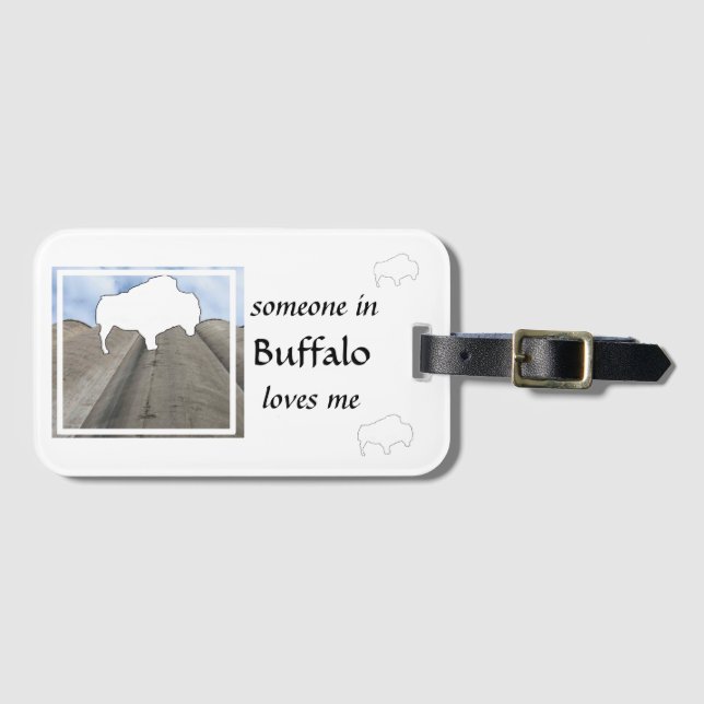 Etiqueta De Bagagem Buffalo Love 21 Bagagem (Frente Horizontal)