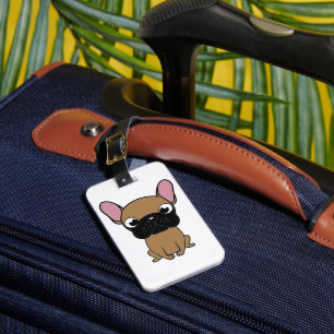 Etiqueta De Bagagem buldogue francês novo desenho kawaii cervo