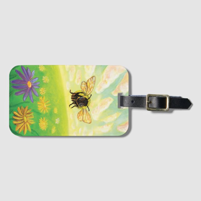 Etiqueta De Bagagem Bumblebee no Horizonte (Frente Horizontal)