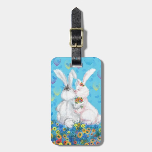 Etiqueta de Bagagem Bunny (Frente Vertical)