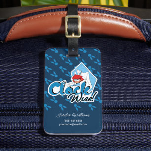 Etiqueta De Bagagem Bunnyx   Sábio Relógio!