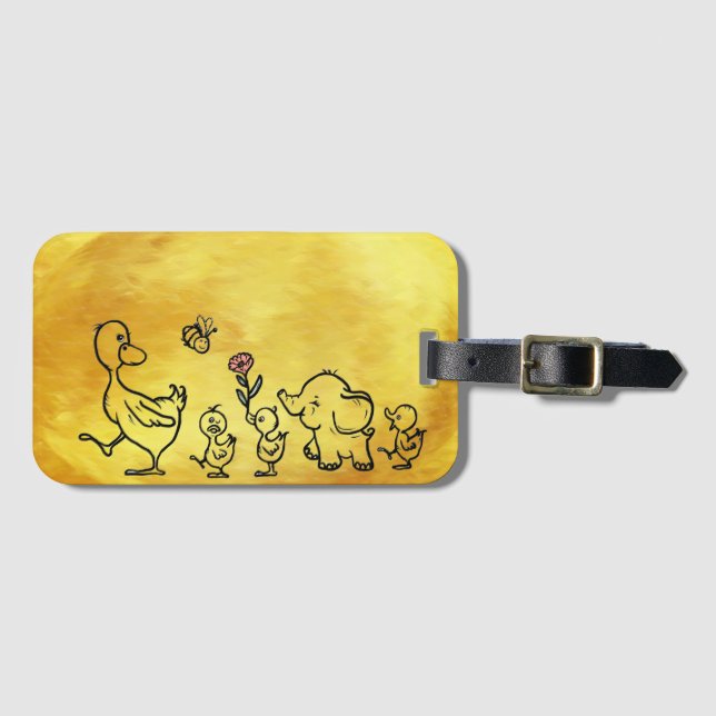 Etiqueta De Bagagem bunter Lauf  (Frente Horizontal)