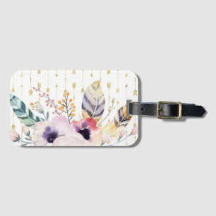 Etiqueta De Bagagem Buquê Boho