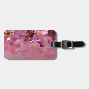 Etiqueta De Bagagem Buquê Delicado Rosa de Flores de Cerejeira Sakura