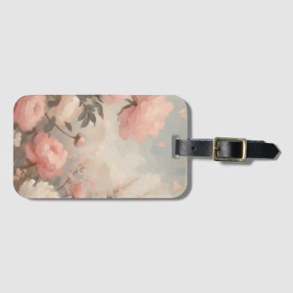 Etiqueta De Bagagem Buquê Romântico do Namorados de Pastel