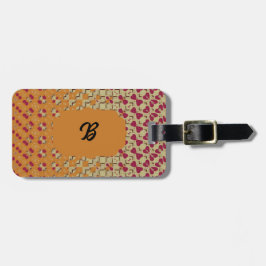Etiqueta De Bagagem Burnt Orange design Luggage Tag