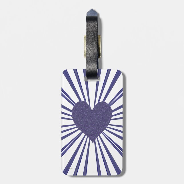 Etiqueta De Bagagem Burst Of Love (Roxo) (Traseira Vertical)